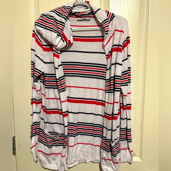 Ricki's Hooded Striped OPEN Cardigan - Medium - Excellent Condition - Picture 3 of 5